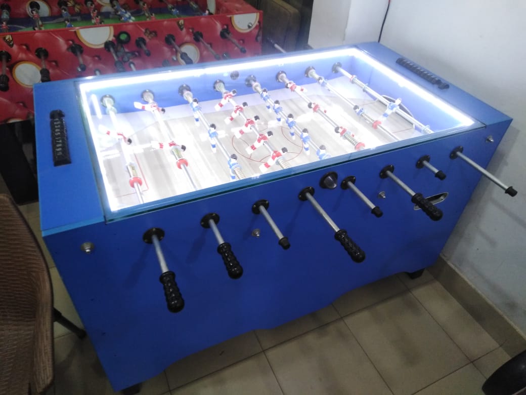 Foosball | Mini Soccer Table | Indoor Soccer Table | Foosball table | Home Foosball | Full Body Blue