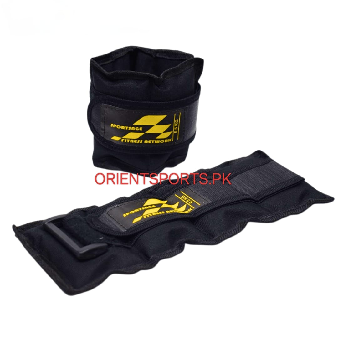 Ankle & Wrist Weight Pair 0.5KG to 5KG - Black (Pack of 2 )