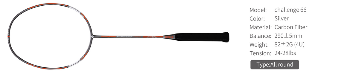 Kumpoo Power Control Challenge 66 Badminton Racket - Sports Zone