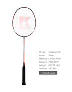Kumpoo Power Control Challenge 66 Badminton Racket - Sports Zone
