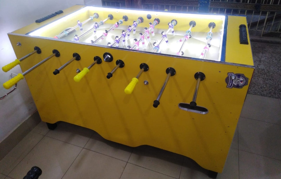 Foosball | Mini Soccer Table | Indoor Soccer Table | Foosball table | Home Foosball | Full Body Yellow