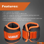 Liveup Wrist / Ankle Weight - 0.5kg x 2 - LS3049