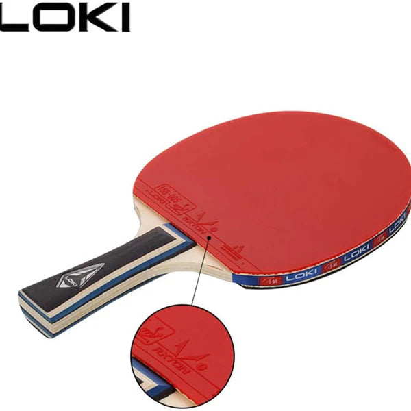 Loki Table Tennis Racket - Model K1000 - 2 Rackets+2 Balls+Bag