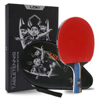 Loki Table Tennis Racket - Kirin 3-Star With Bag - Red/Black