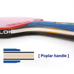 Loki Table Tennis Racket - Kirin 3-Star With Bag - Red/Black