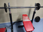 Commercial Weight Bench - Red/Black