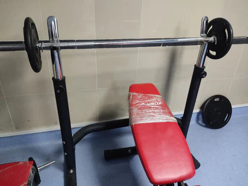 Commercial Weight Bench - Red/Black