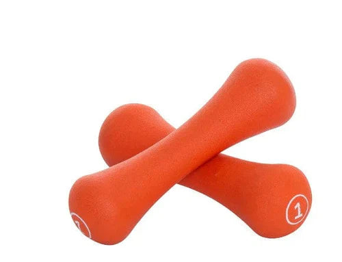 Liveup Dumbbell Bone Shape Neoprene 1 kg x 2 - Orange
