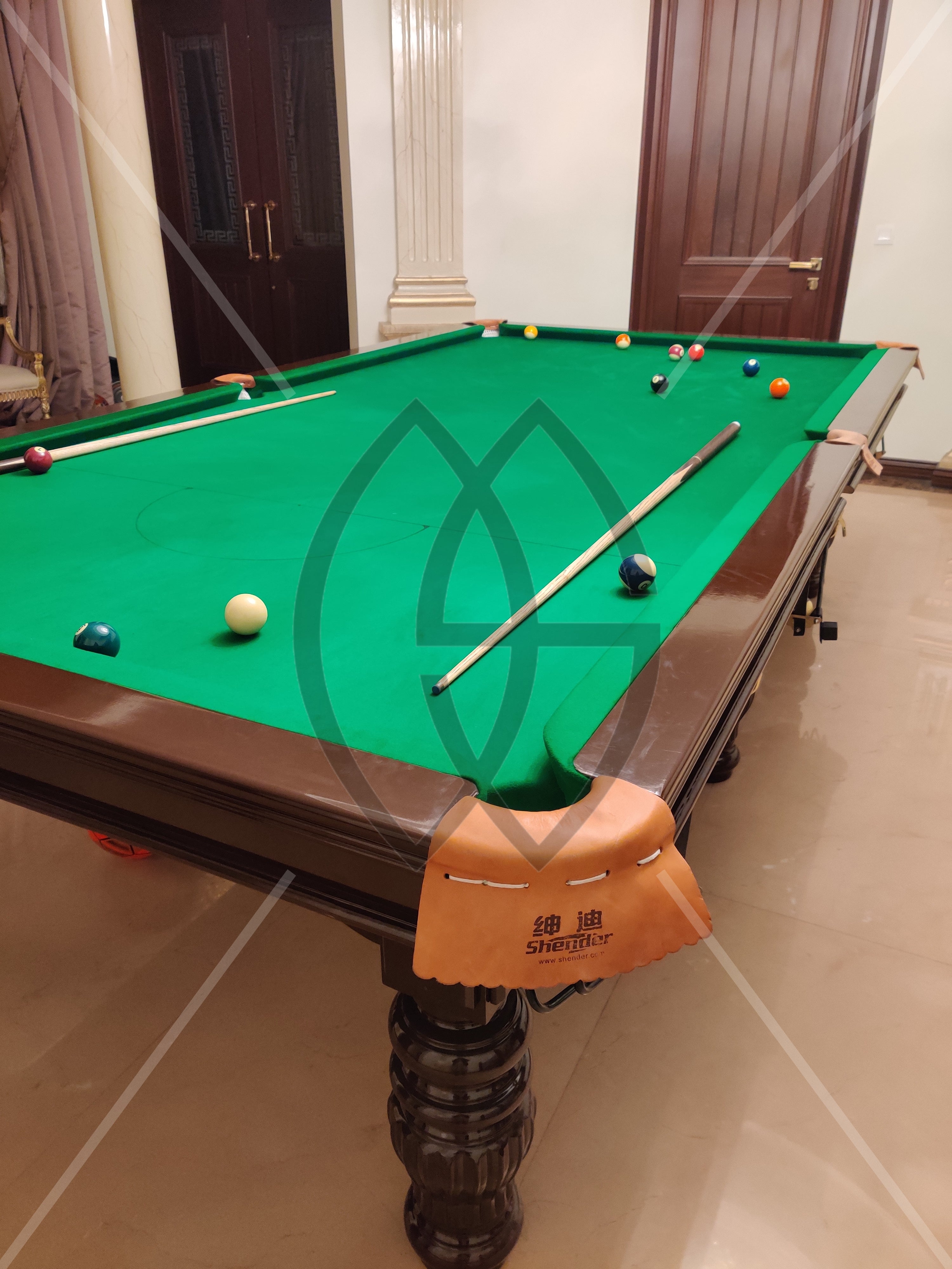 Pool Table Shander 4ft X 8ft Brown