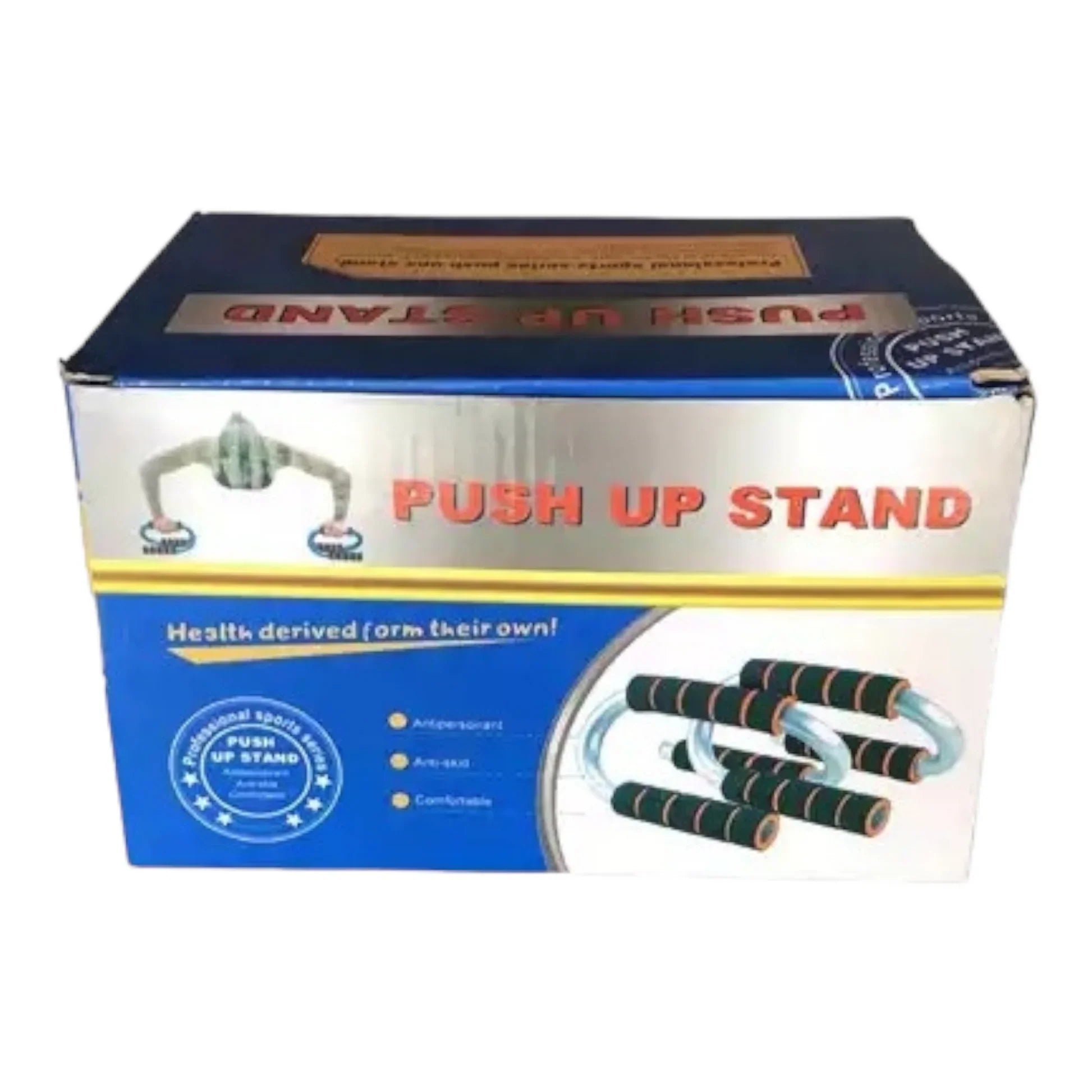 Strong Iron Pushup Stands with Soft Foam Grip and Non-Slip Bars