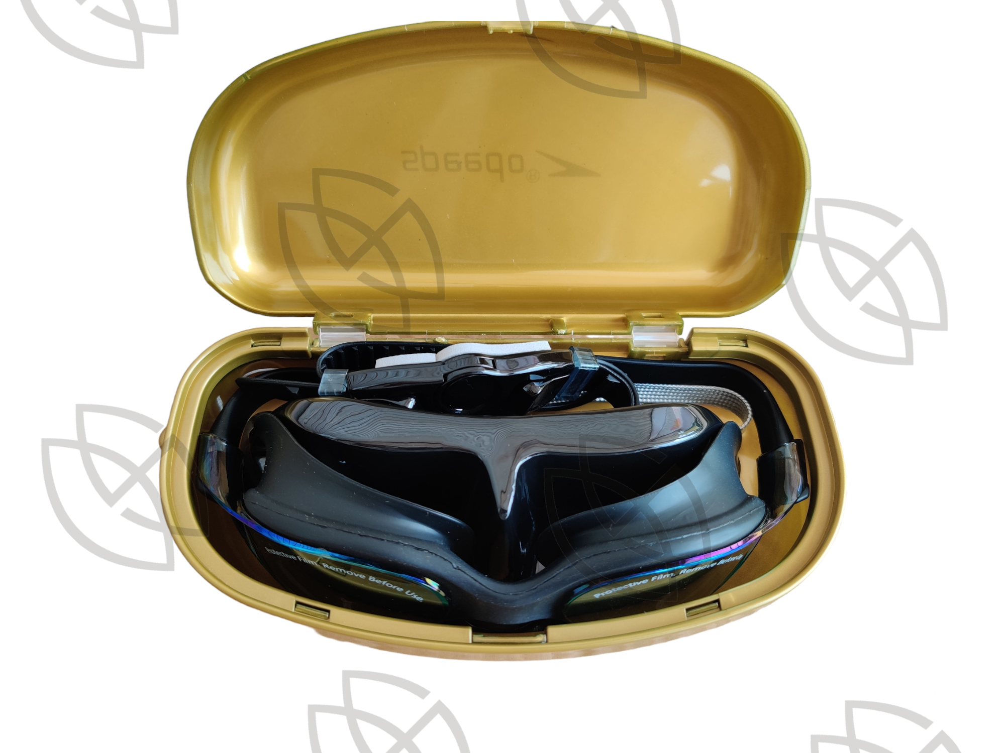 Swimming Goggle Speedo Golden Box With Ear Plugs