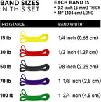 Pull Up Resistance bands 9 to 45mm