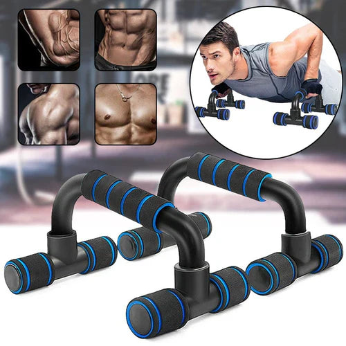 Strong Plastic Pushup Stands with Soft Foam Grip and Non-Slip Bars