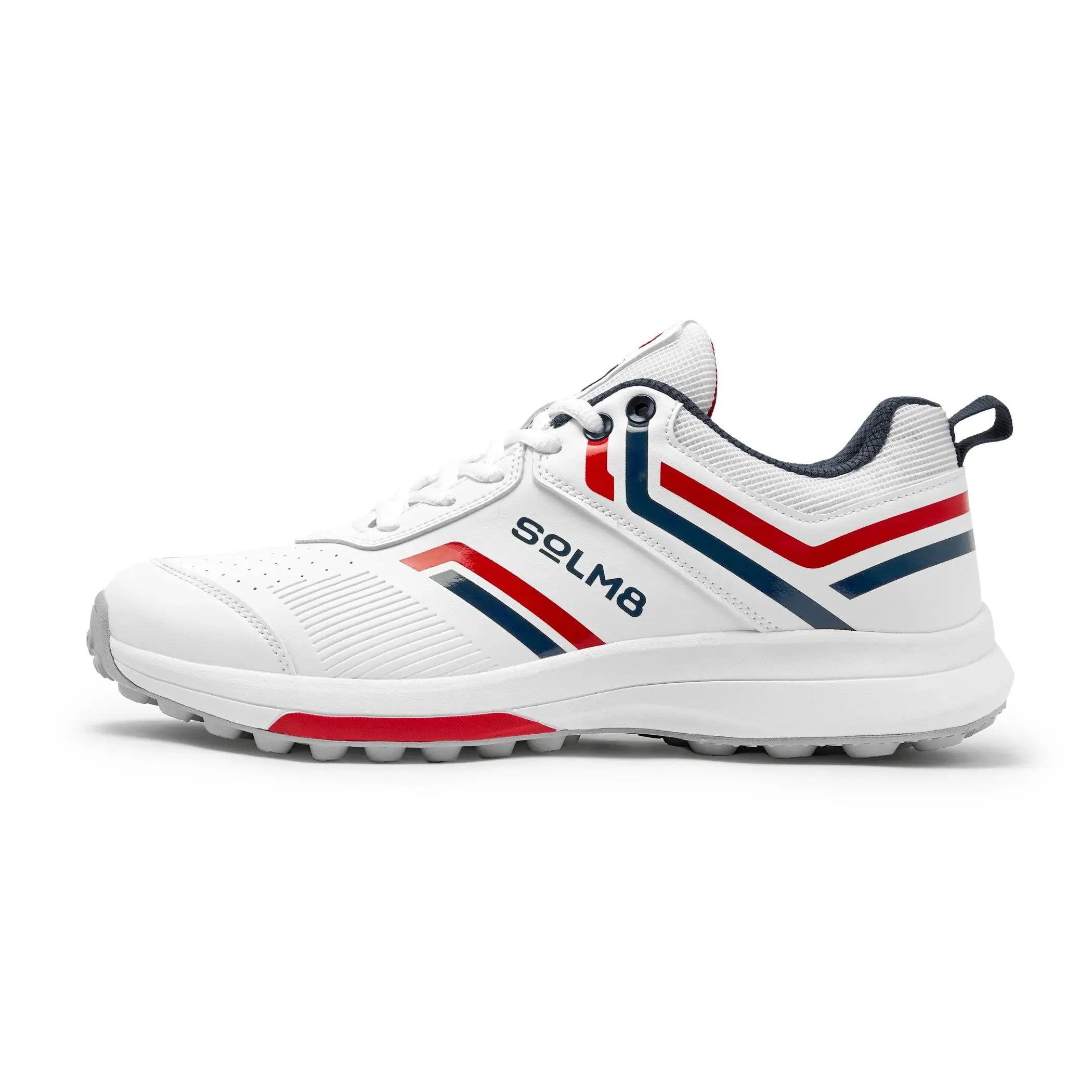 SOLM8 S1 Cricket Shoes - Red Blue