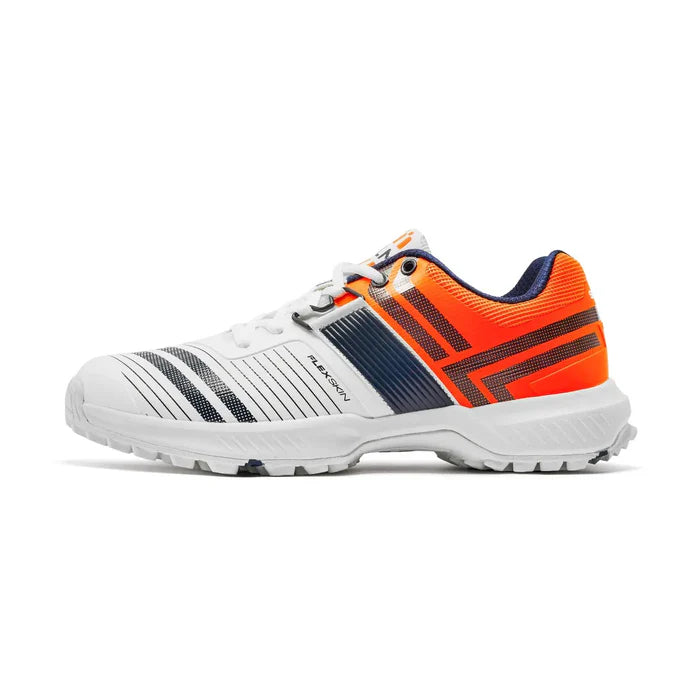 SOLM8 Cricket And Turf Shoes - S8 3.0 White/Orange