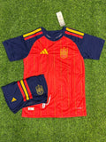 SPAIN HOME FIFA CUP JERSEY WITH SHORT 2026(EMBROIDED LOGO)