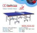 Double circle DC203 Professional Table Tennis Table