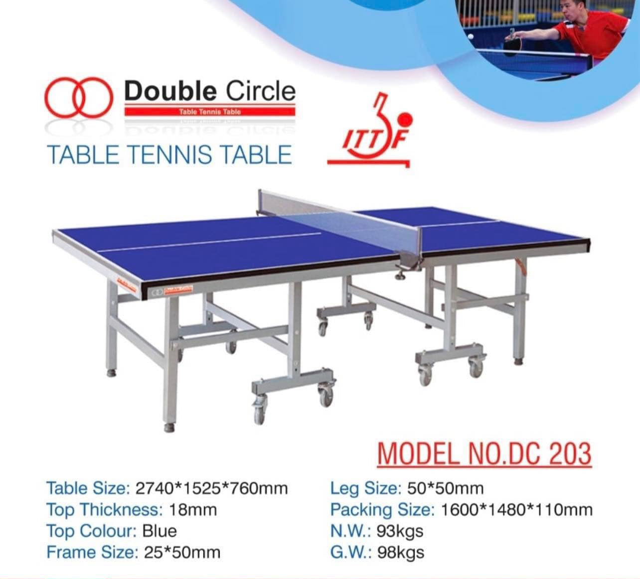 Double circle DC203 Professional Table Tennis Table