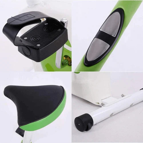 Apple Fitness Bike | Spinning Exercise Bicycle Magnetic Resistances With LED Monitor - Upright Bike