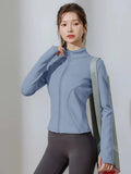 LADIES ZIP UP GYM SHIRT