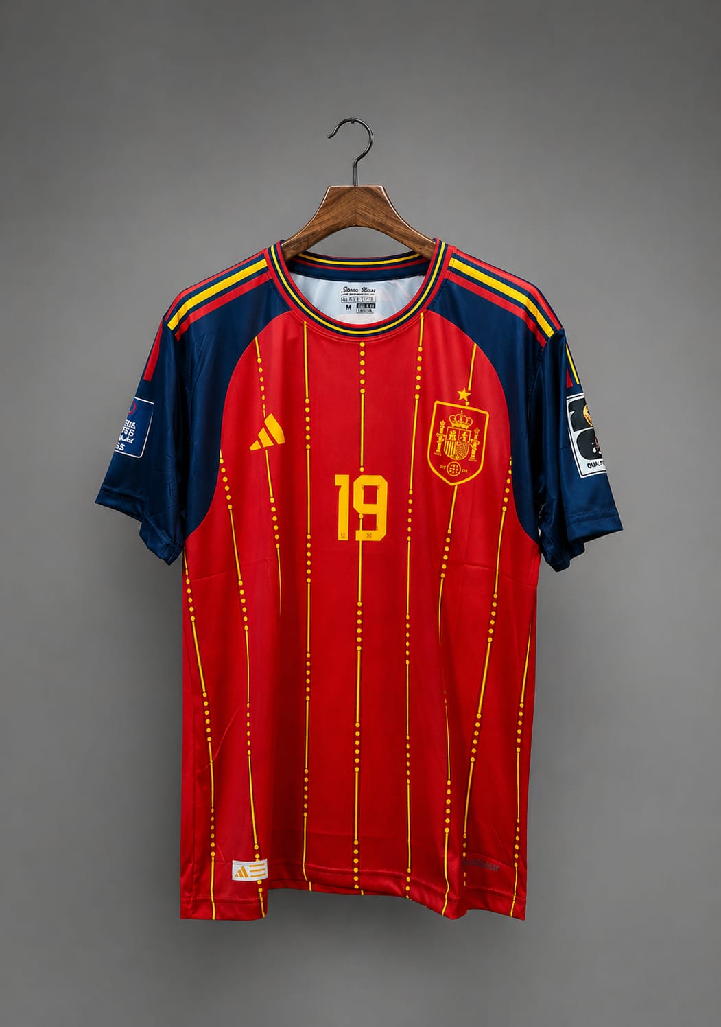 SPAIN HOME FIFA CUP JERSEY-Lamine Yamal - 19