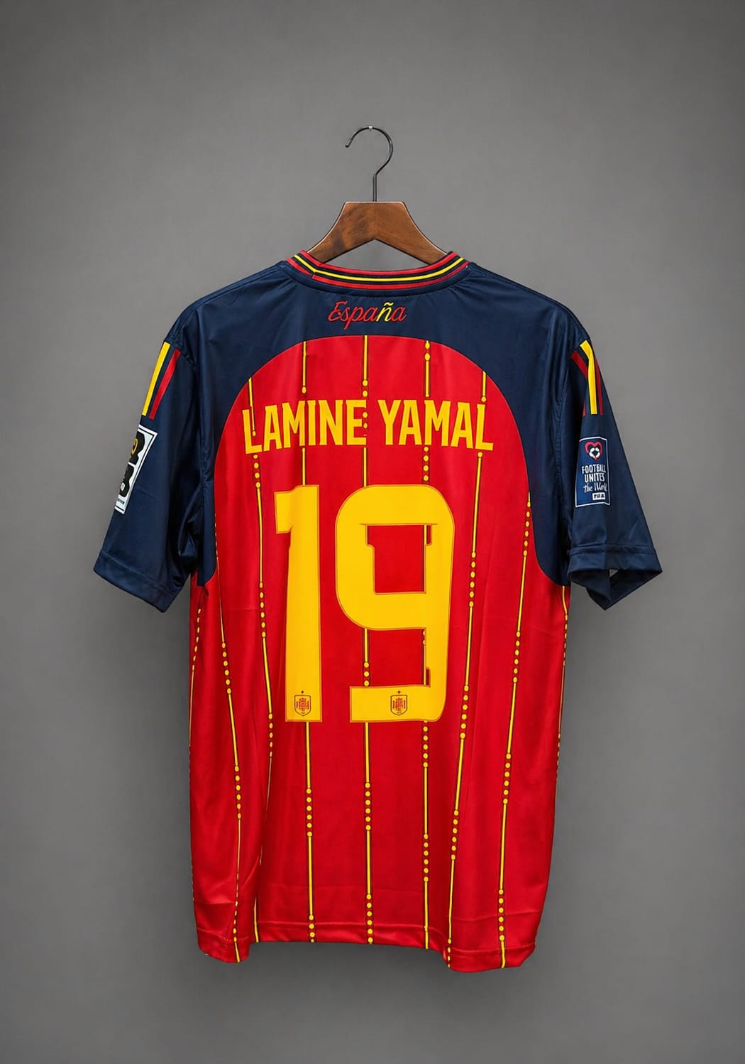 SPAIN HOME FIFA CUP JERSEY-Lamine Yamal - 19
