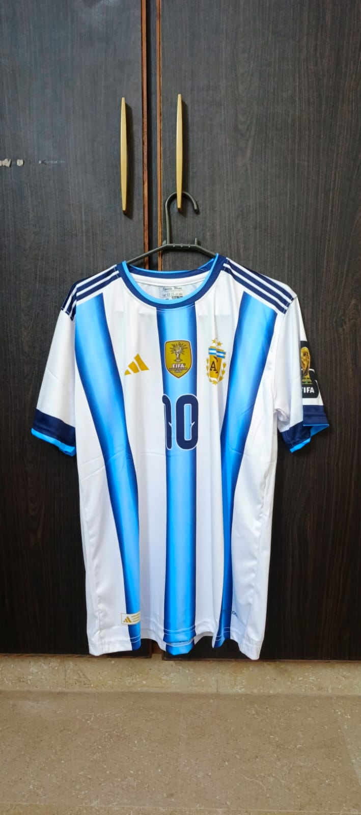 ARGENTINA HOME FIFA CUP JERSEY-MESSI 10