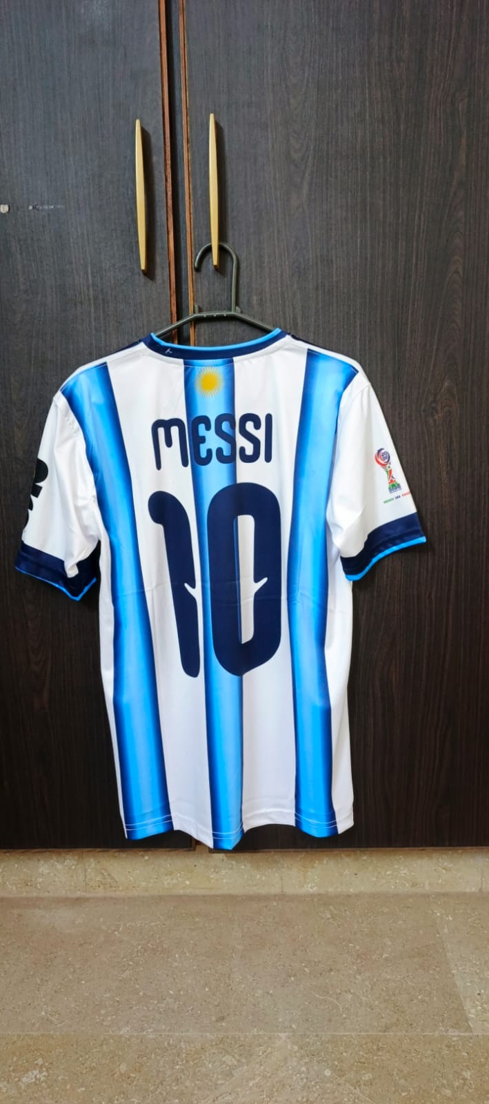 ARGENTINA HOME FIFA CUP JERSEY-MESSI 10