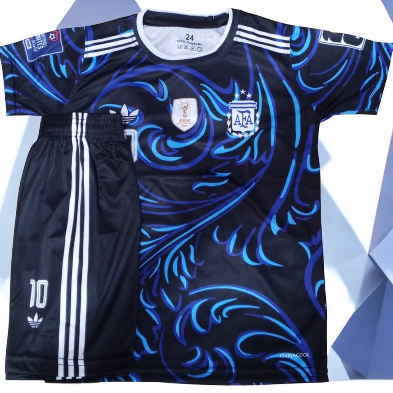 Argentina away FIFA Cup Kids Kit