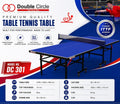TABLE TENNIS TABLE DOUBLE CIRCLE DC-301