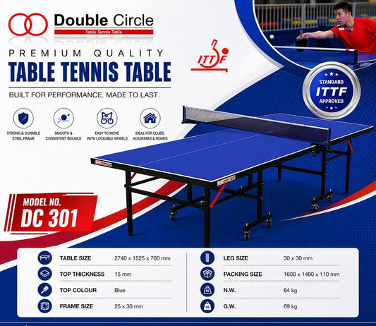 TABLE TENNIS TABLE DOUBLE CIRCLE DC-301