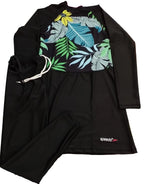 SWIMMING COSTUME WOMEN BURKINI 2PC PRINTED