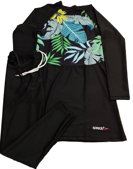 SWIMMING COSTUME WOMEN BURKINI 2PC PRINTED