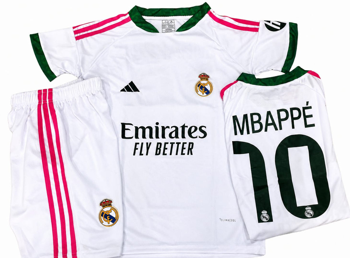 Mbappe 10 Real Madrid 26/27 Home Jersey With Shorts ( Embroidery Logos )