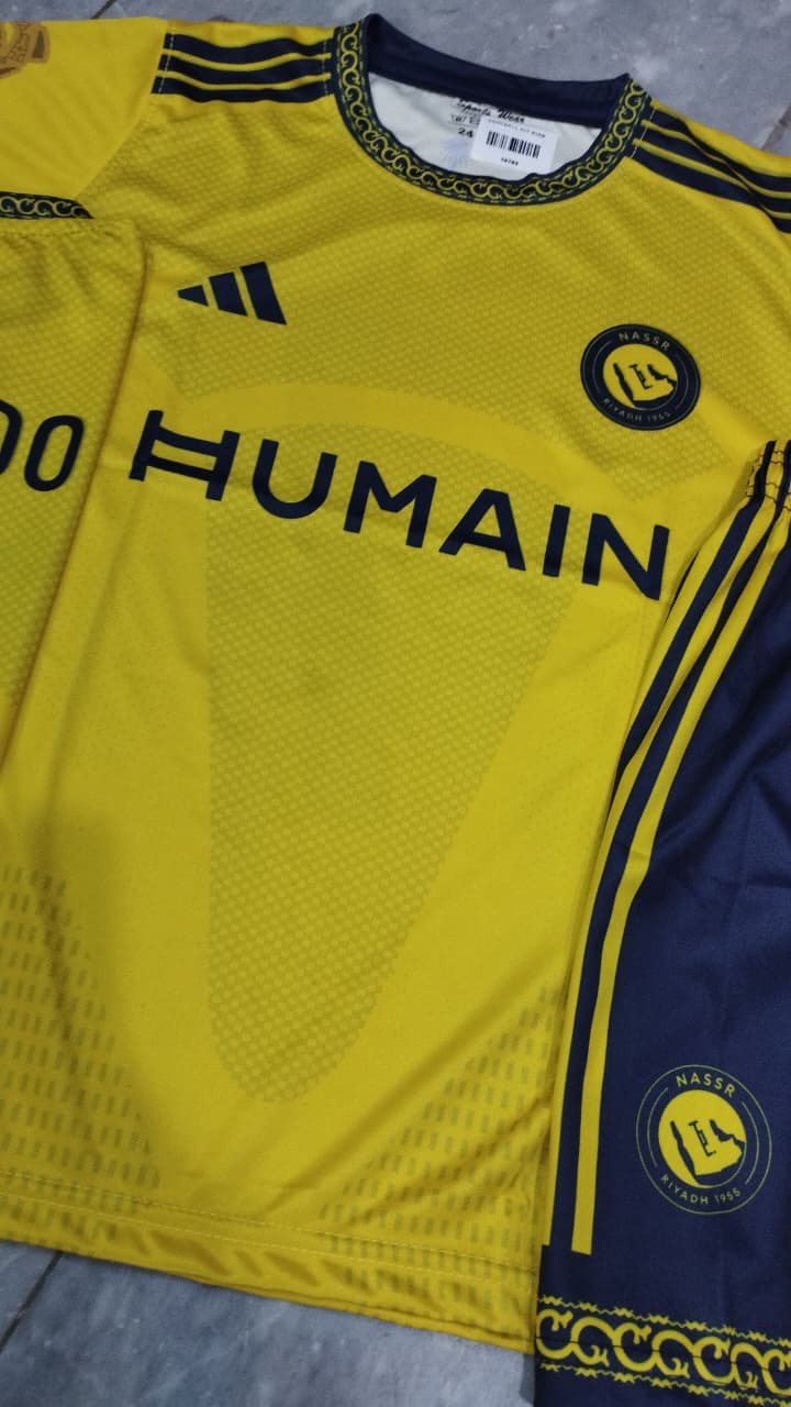 RONALDO 7 AL NASSR HOME KIT 26/27 KIDS (SUBLIMATION)