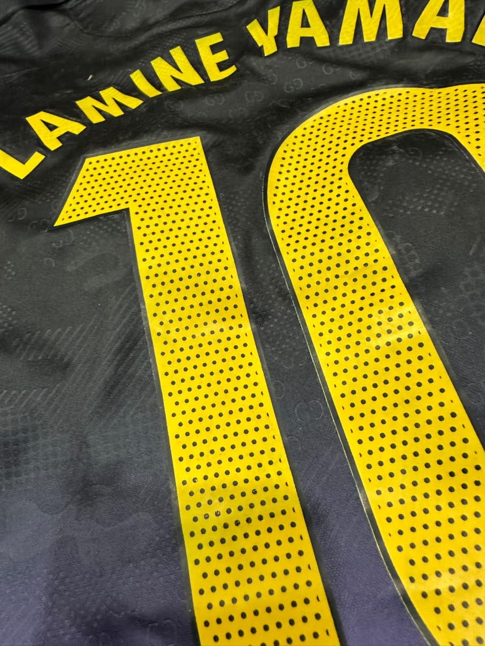 Lamine Yamal 10 Barcelona Away Jersey Half Sleeve(Embroidery)