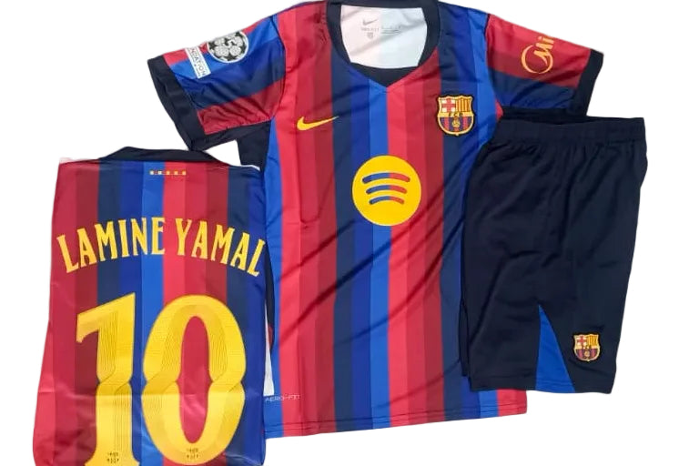 Lamine Yamal 10  Barcelona 26/27 Kit (Embroidery) Half Sleeve
