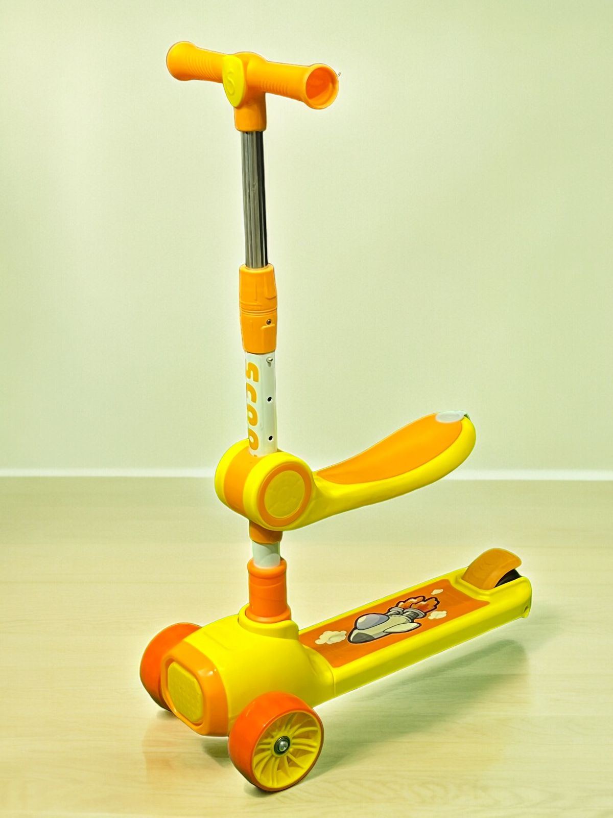 Scooty | Kids Scooty | Baby Seat Scooty Yellow