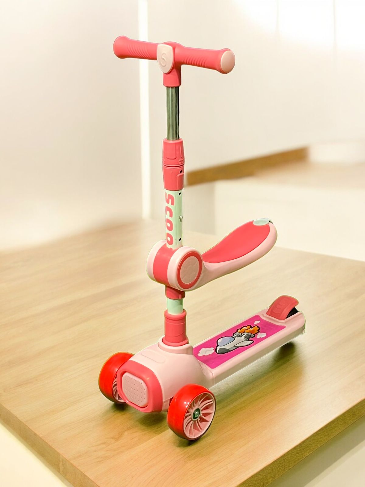 Scooty | Kids Scooty | Baby Seat Scooty Pink