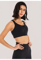 LADIES FRONT ZIP ACTIVE BRA,SPORTS BRA