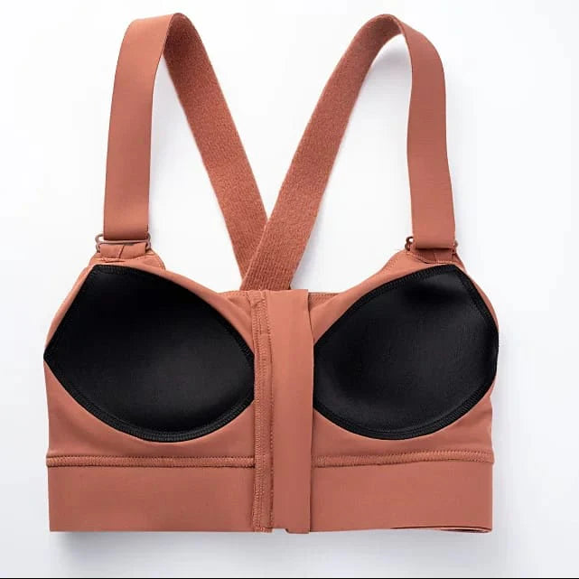 LADIES FRONT ZIP ACTIVE BRA,SPORTS BRA