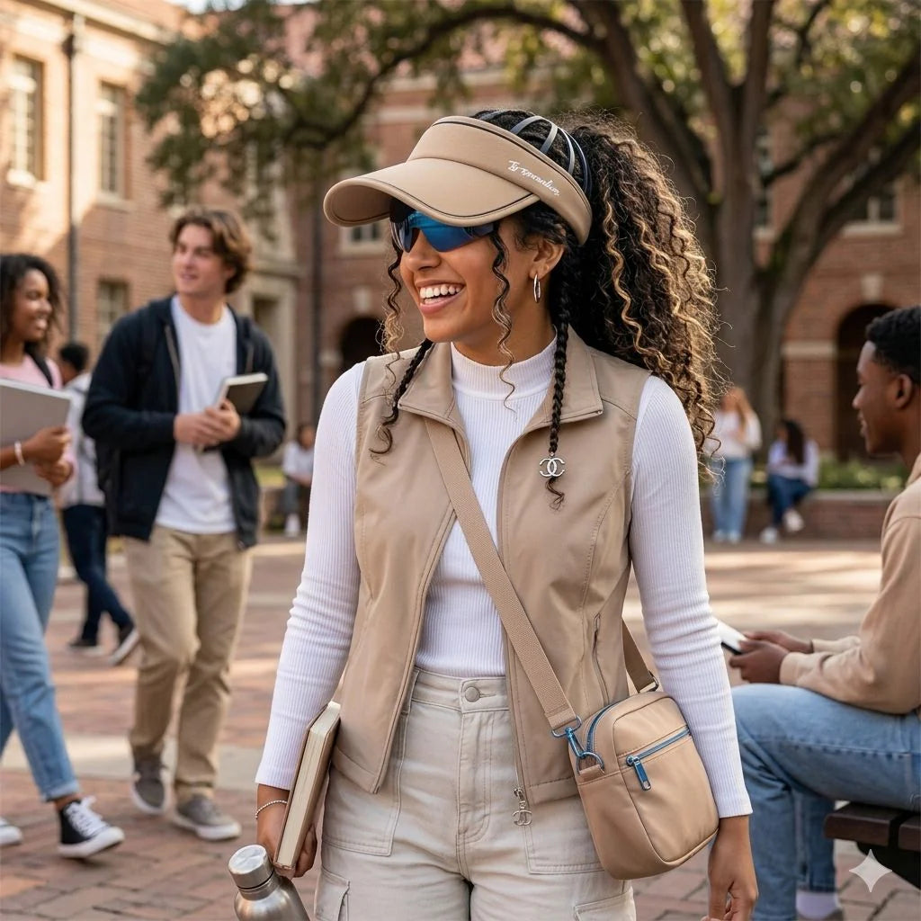 The Sihouette Visor Hat With Sun Glasses