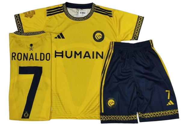 RONALDO 7 AL NASSR HOME KIT 26/27 KIDS (SUBLIMATION)