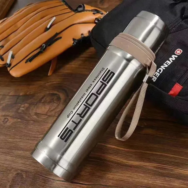 Sports Vacuum Flask 750ML Stainless Steel Water Bottle – Hot and Cold