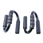 Strong Iron Pushup Stands with Soft Foam Grip and Non-Slip Bars