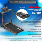 FOLDABLE TREADMILL SL-101 SLIMLINE