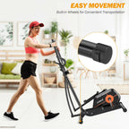 Magnetic Elliptical Cross Trainer | 8 Level Resistance | LCD Monitor Pulse Calories | Full Body Low Impact Workout | Home Gym Exercise Machine | Sports Zone