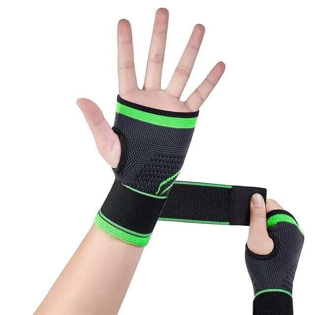 Palm & Wrist Support Brace - Green (Pack of 1 & 2 )