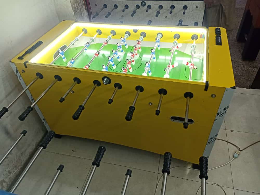 Foosball | Mini Soccer Table | Indoor Soccer Table | Foosball table | Home Foosball | Full Body Yellow