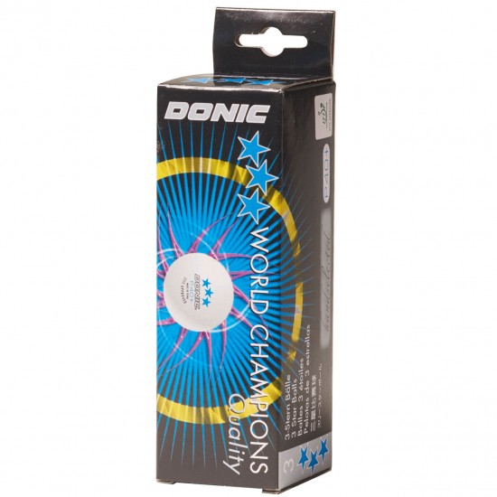 DONIC P40+ TABLE TENNIS BALL (3 PACK)